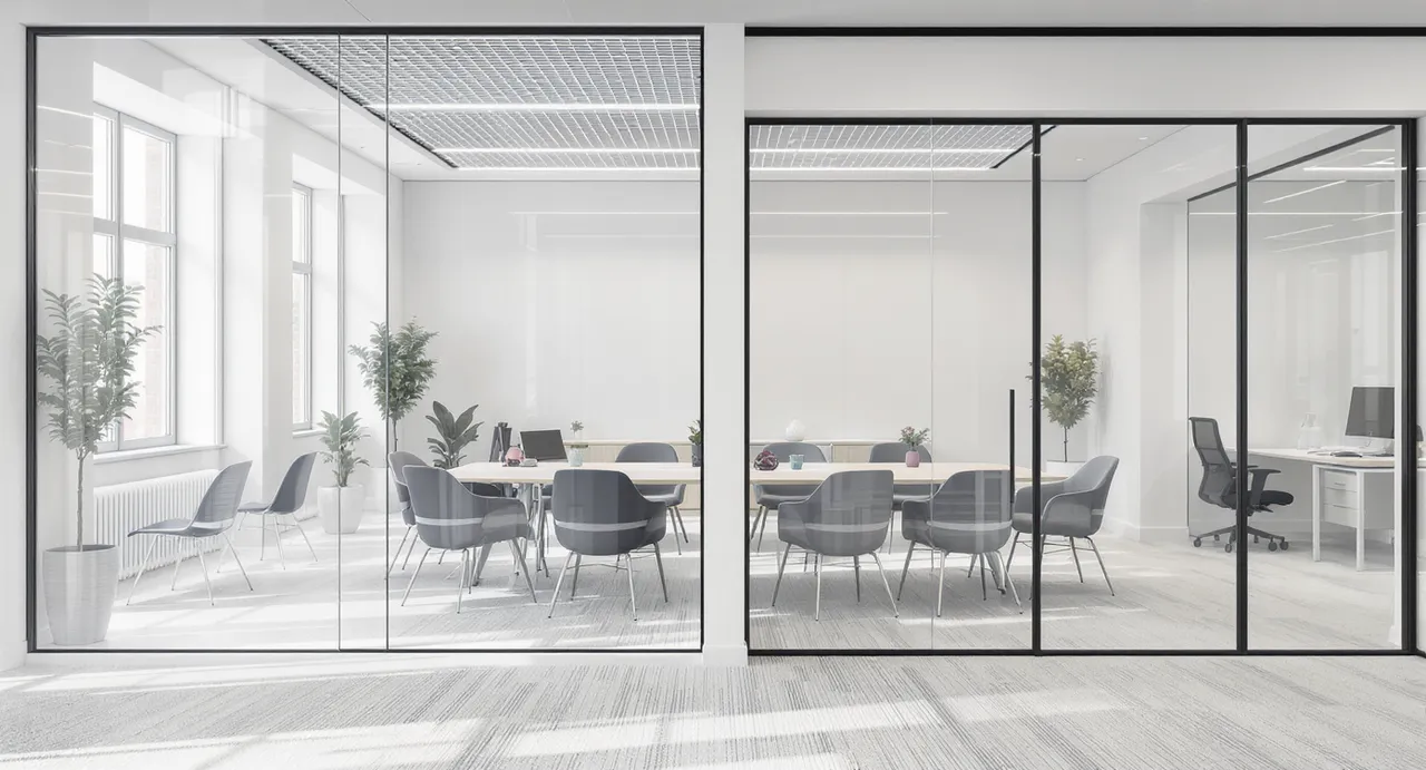 Salle de réunion moderne comparée à un bureau permanent à Montréal