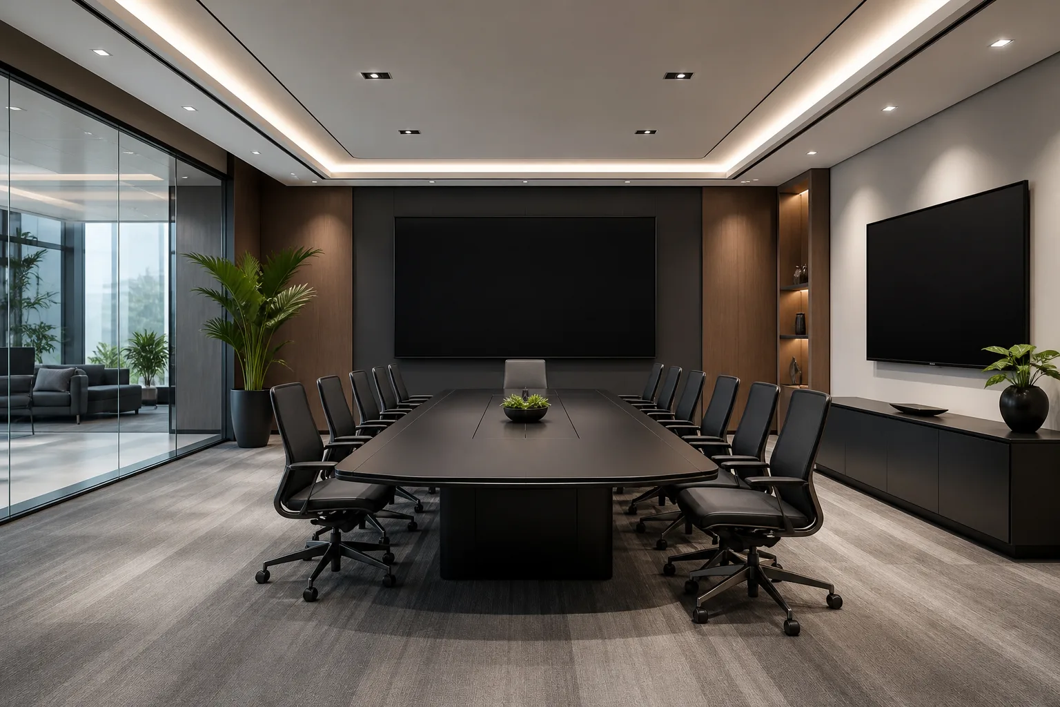 Salle de conférence moderne avec équipements essentiels et oubliés