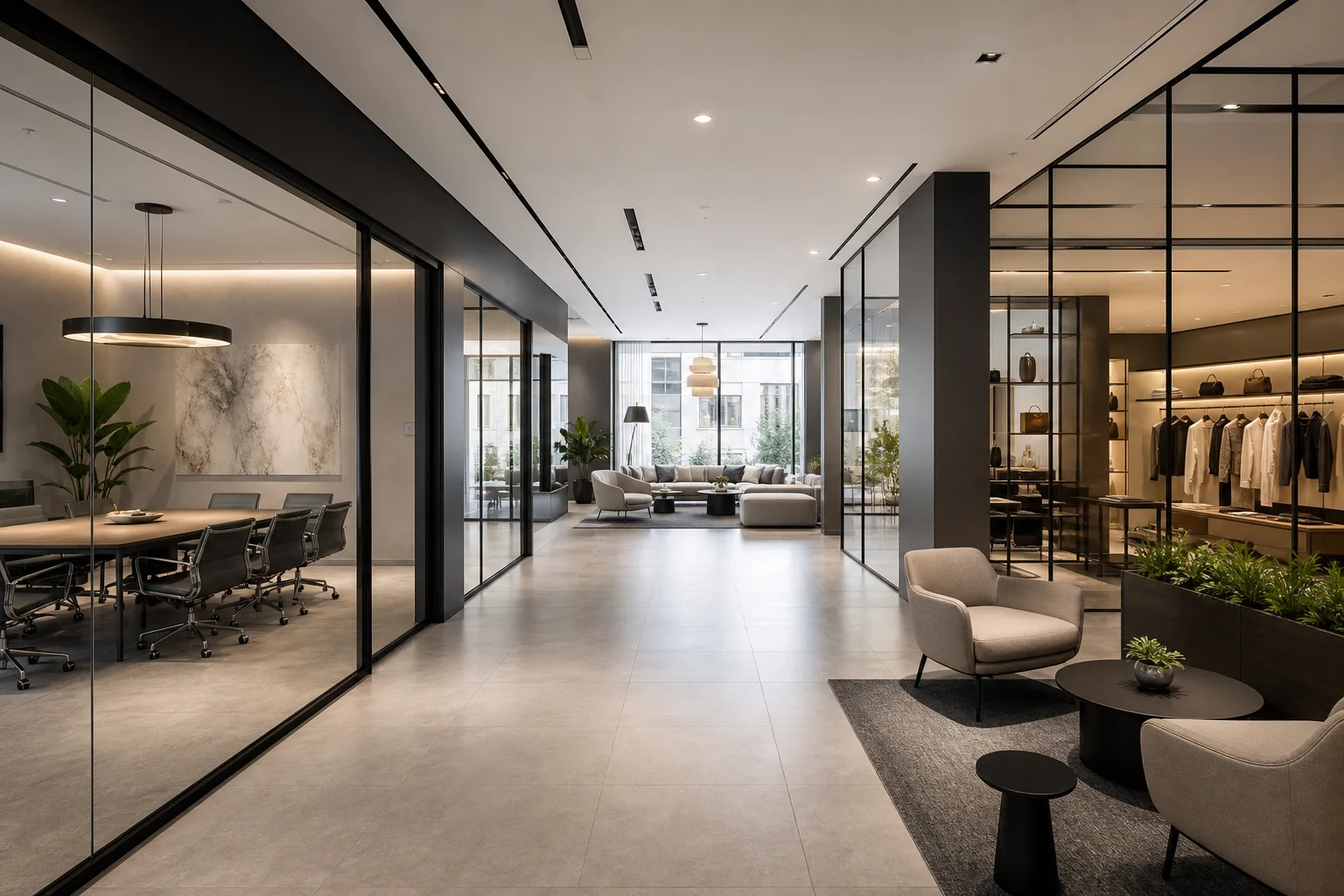 Espace de bureau moderne ou local commercial pour activité professionnelle