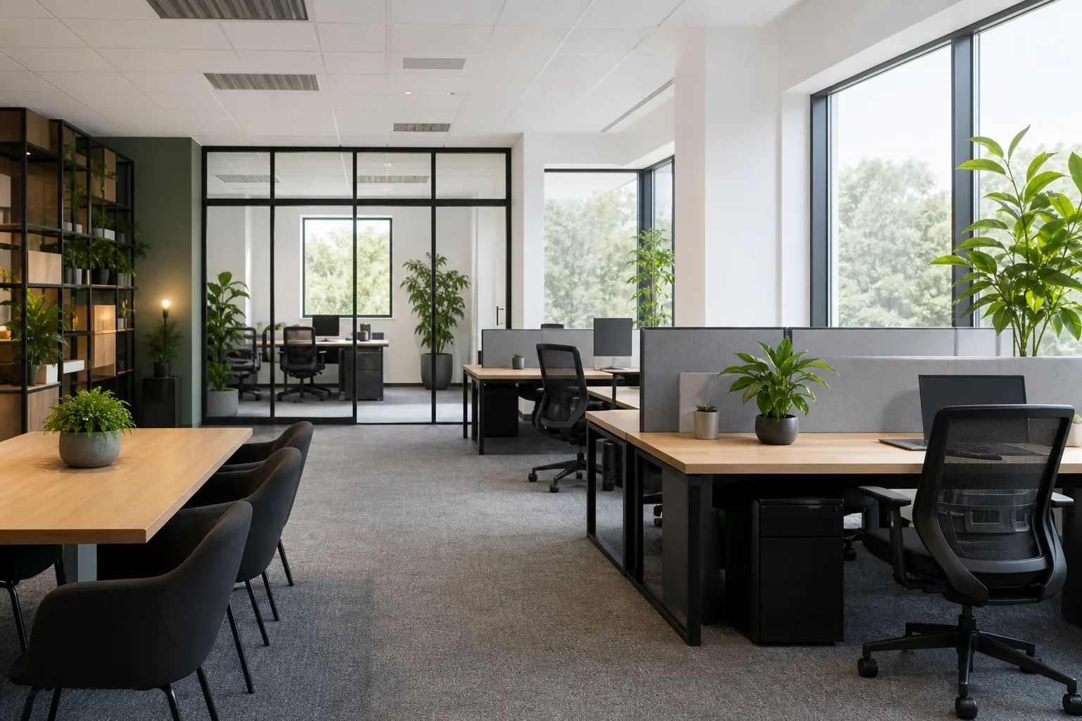 Espace de bureau moderne pour petite équipe en 2026