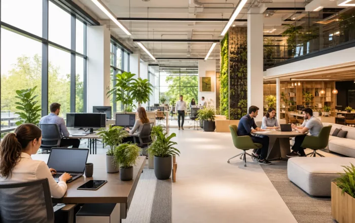 Espace de coworking moderne pour croissance professionnelle en 2026