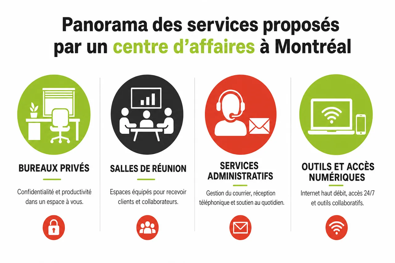 Centre d’affaires à Montréal: erreurs courantes à éviter en 2026 , Panorama des services proposés par un centre d’affaires à Montréal