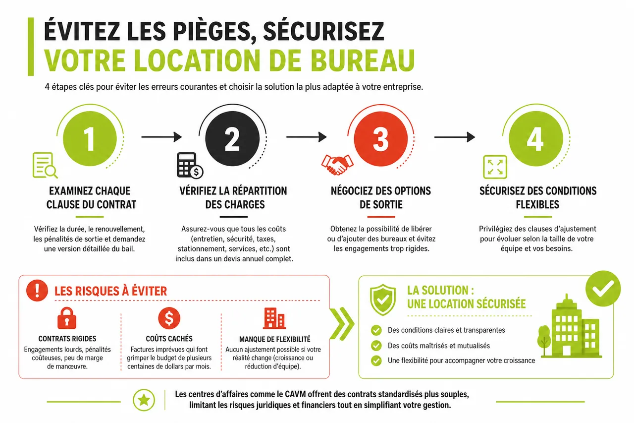 Les pièges à éviter lors de la location de bureaux pour votre entreprise en 2026 , Erreurs à éviter et conseils pratiques pour réussir sa location de bureau