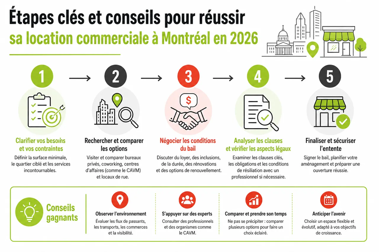 Comment négocier efficacement la location commerciale de votre première boutique à Montréal en 2026 , Étapes clés et conseils pour réussir sa location commerciale