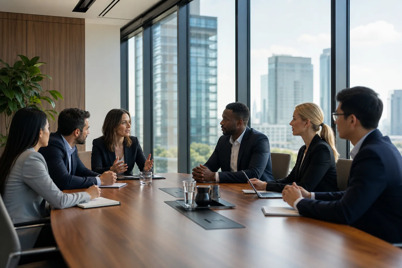 Salle de conférence moderne avec adresse professionnelle pour entrepreneurs