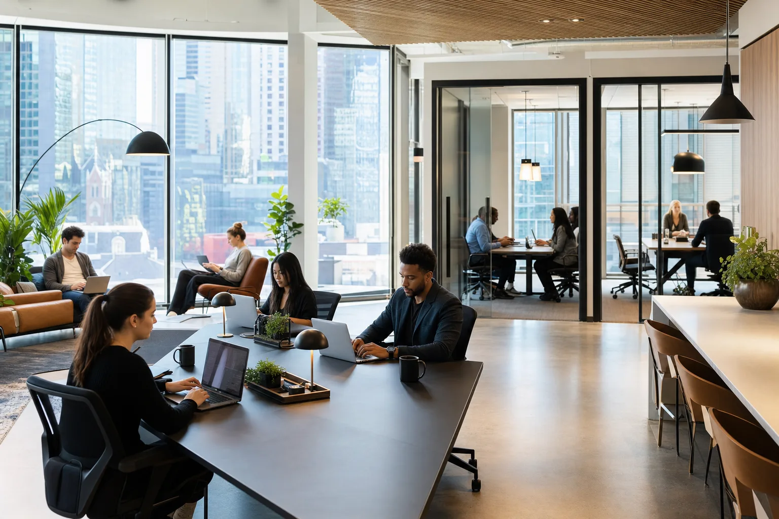 Bureau moderne en location à la journée à Montréal en 2026