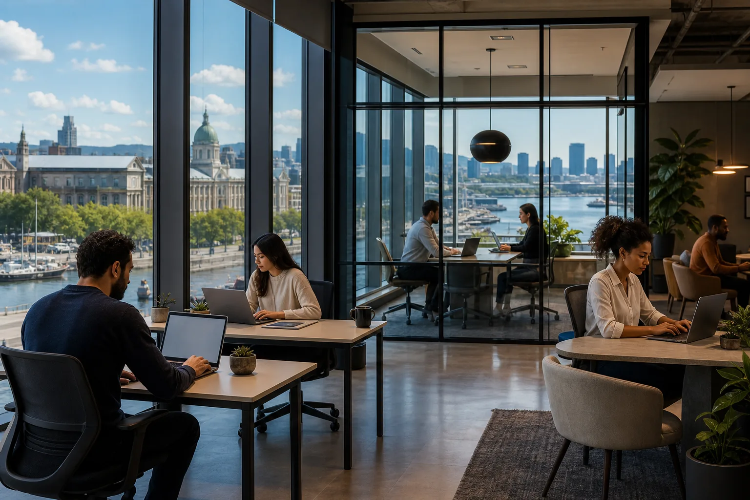 Bureaux avec services clé en main à Montréal pour professionnels