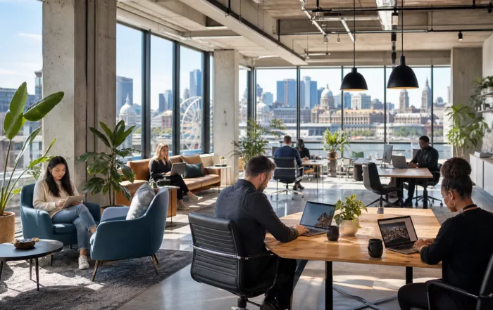 Espace de bureau professionnel abordable à Montréal avec mobilier moderne