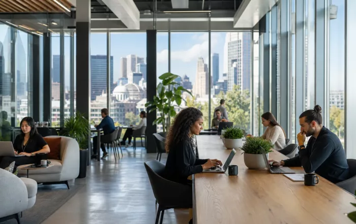 Espace de coworking moderne pour professionnels à Montréal