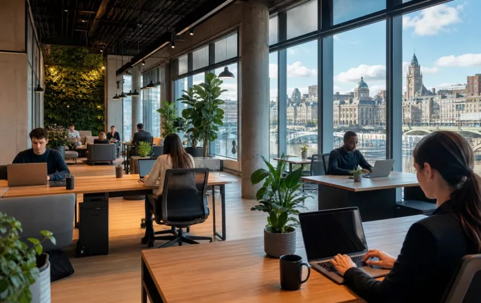 Espace de coworking moderne pour travailler à Montréal