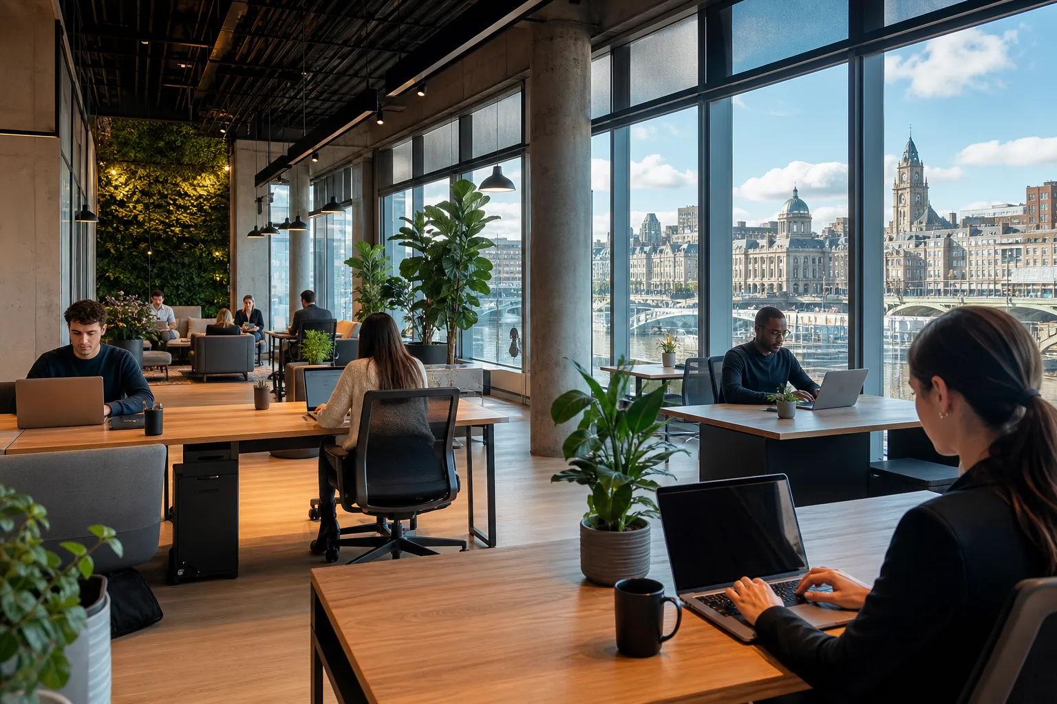 Espace de coworking moderne pour travailler à Montréal