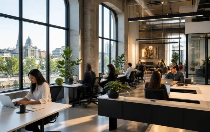Locaux commerciaux à Montréal avec plans et clés de sécurité