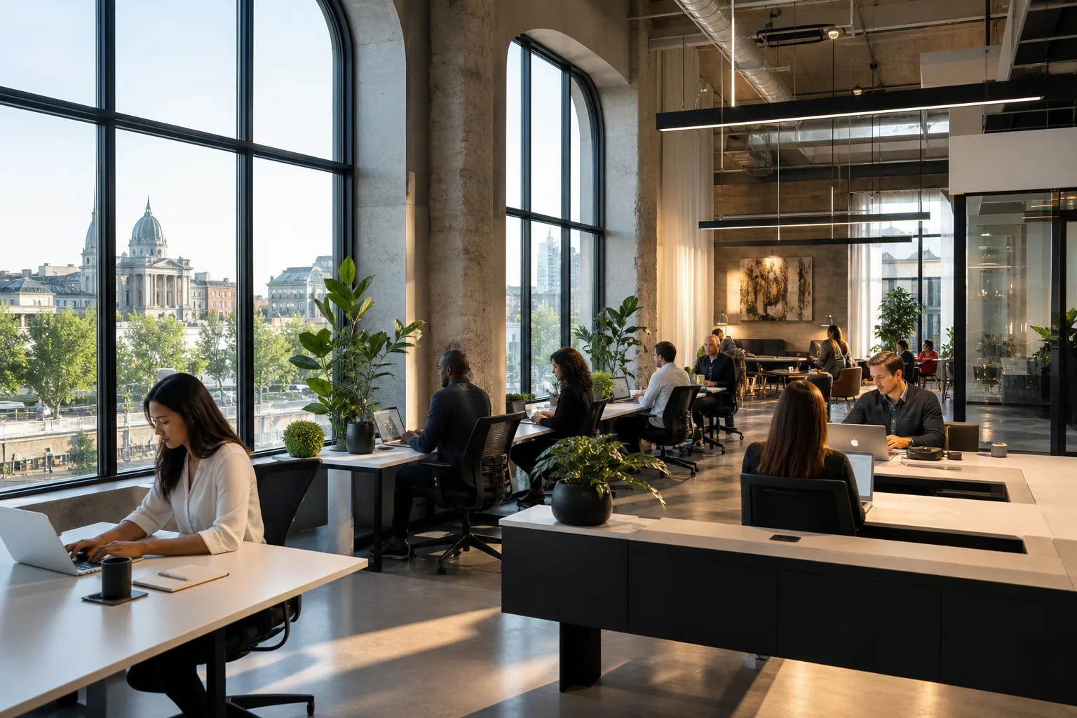 Locaux commerciaux à Montréal avec plans et clés de sécurité
