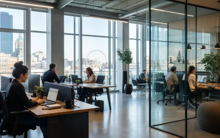 Partage de bureau entre entreprises à Montréal en 2026