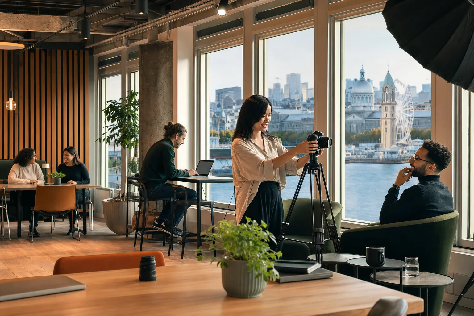Salle de tournage vidéo professionnelle à Montréal en 2026
