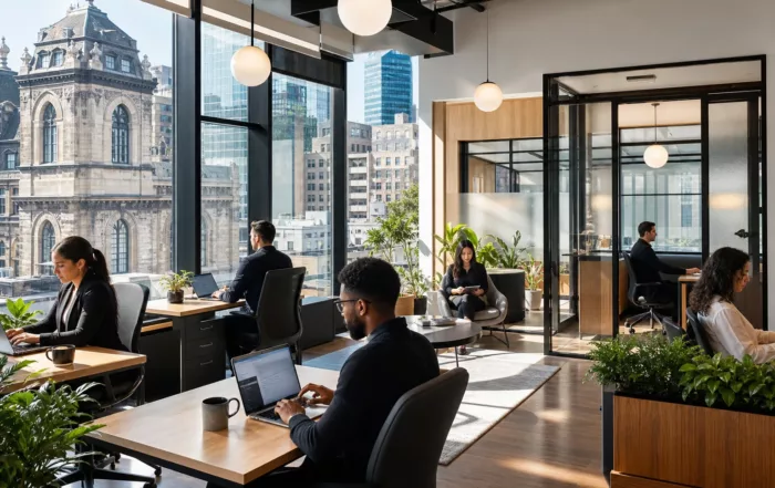 Bureau tout inclus à Montréal avec services et équipements modernes