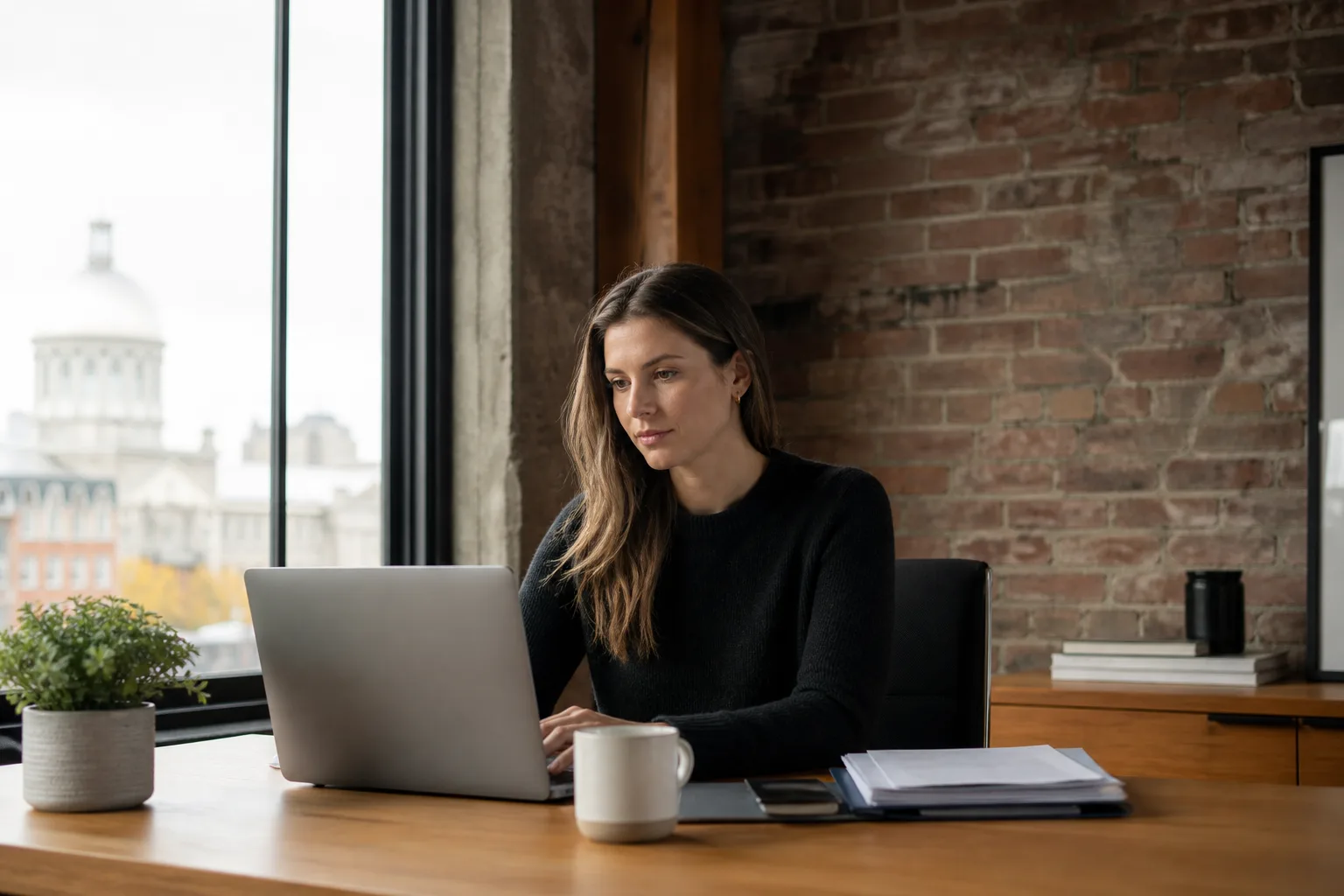 Espace de bureau ouvert et fermé pour environnement professionnel 2026