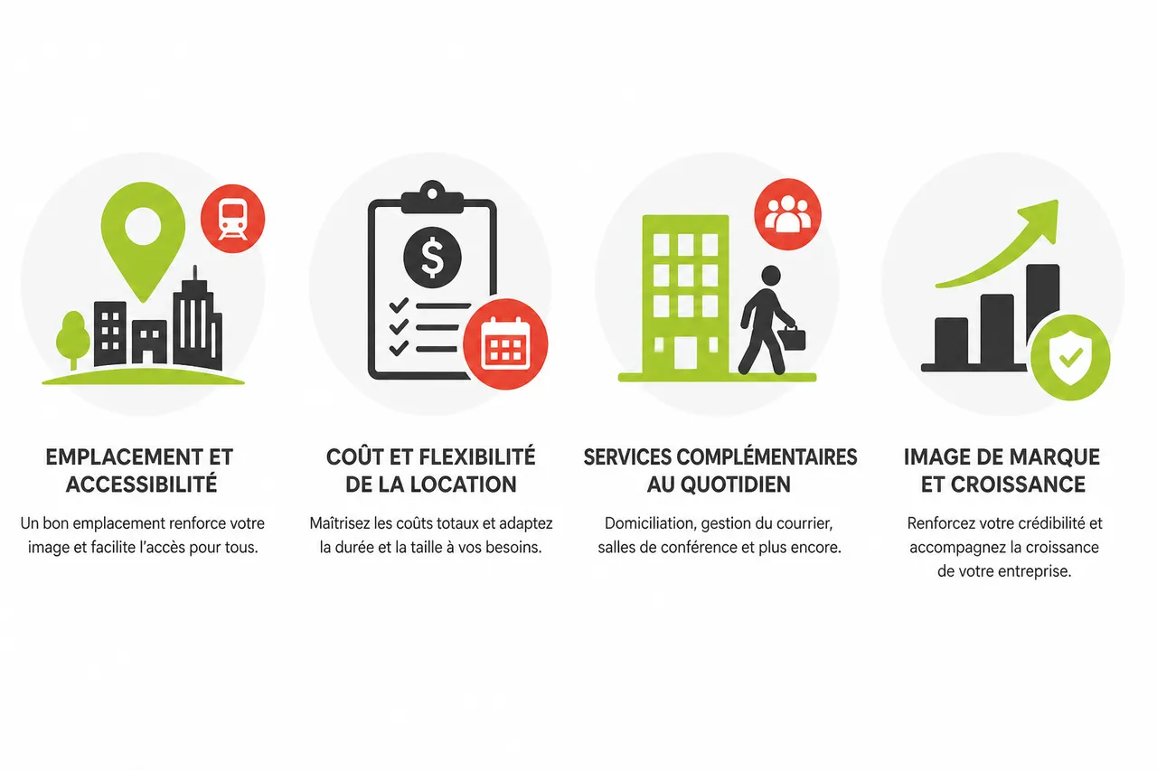 Bureau et locaux: comment comparer efficacement pour faire le bon choix , Critères de choix: comment sélectionner l’espace idéal pour son activité?