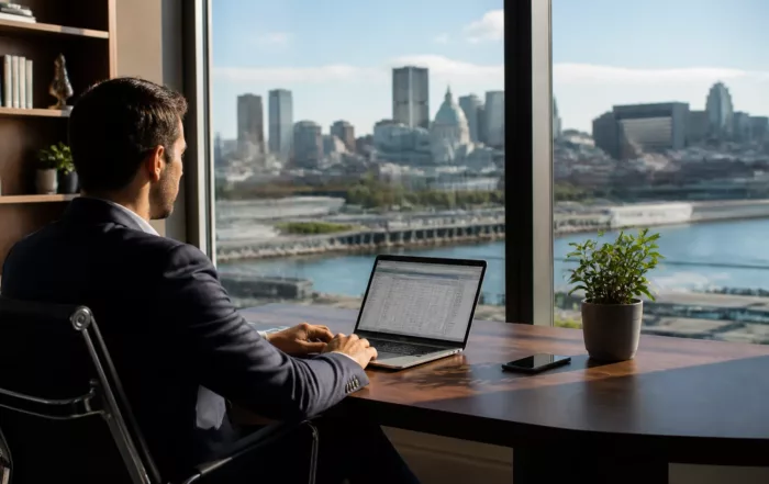 Local professionnel avec plans et documents de location